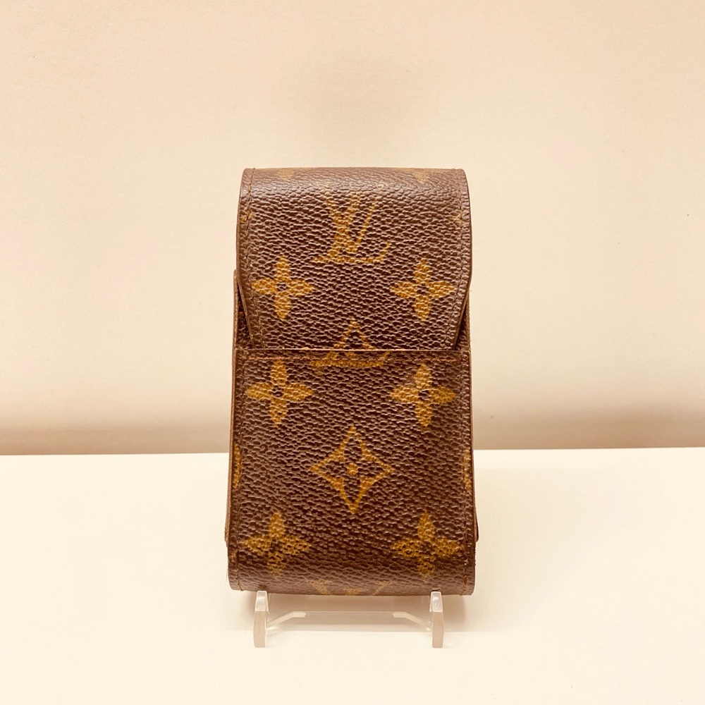 Louis Vuitton Brown Monogram Case cigarettes/makeup/creditcards